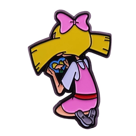 Hey Arnold 90’s TV Show Helga Enamel Pin - Picture 1 of 2